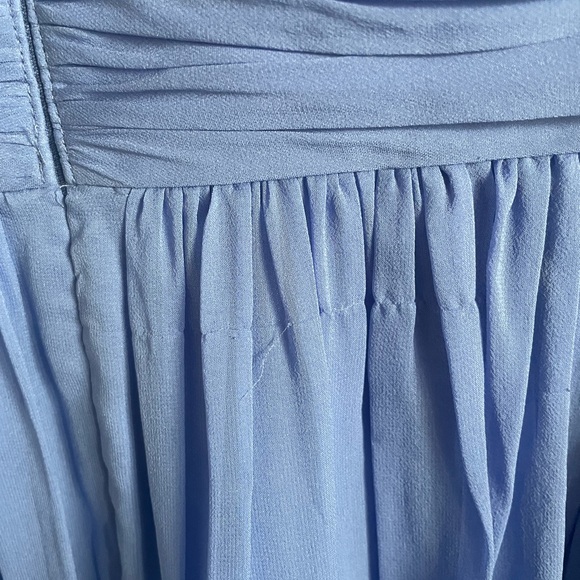 NWT Donna Morgan Lilac Silk Twist front gown - Picture 5 of 8